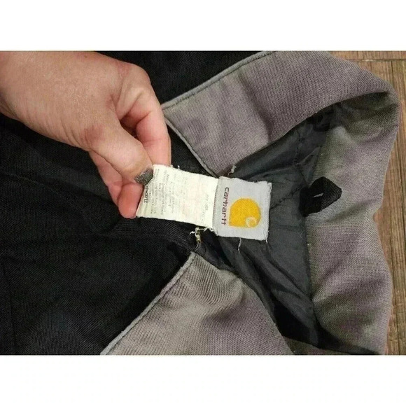 Carhartt Chocolate Black Santa Fae Jacket Size Large RN4806 C55 Black Grey - Picture 9 of 10